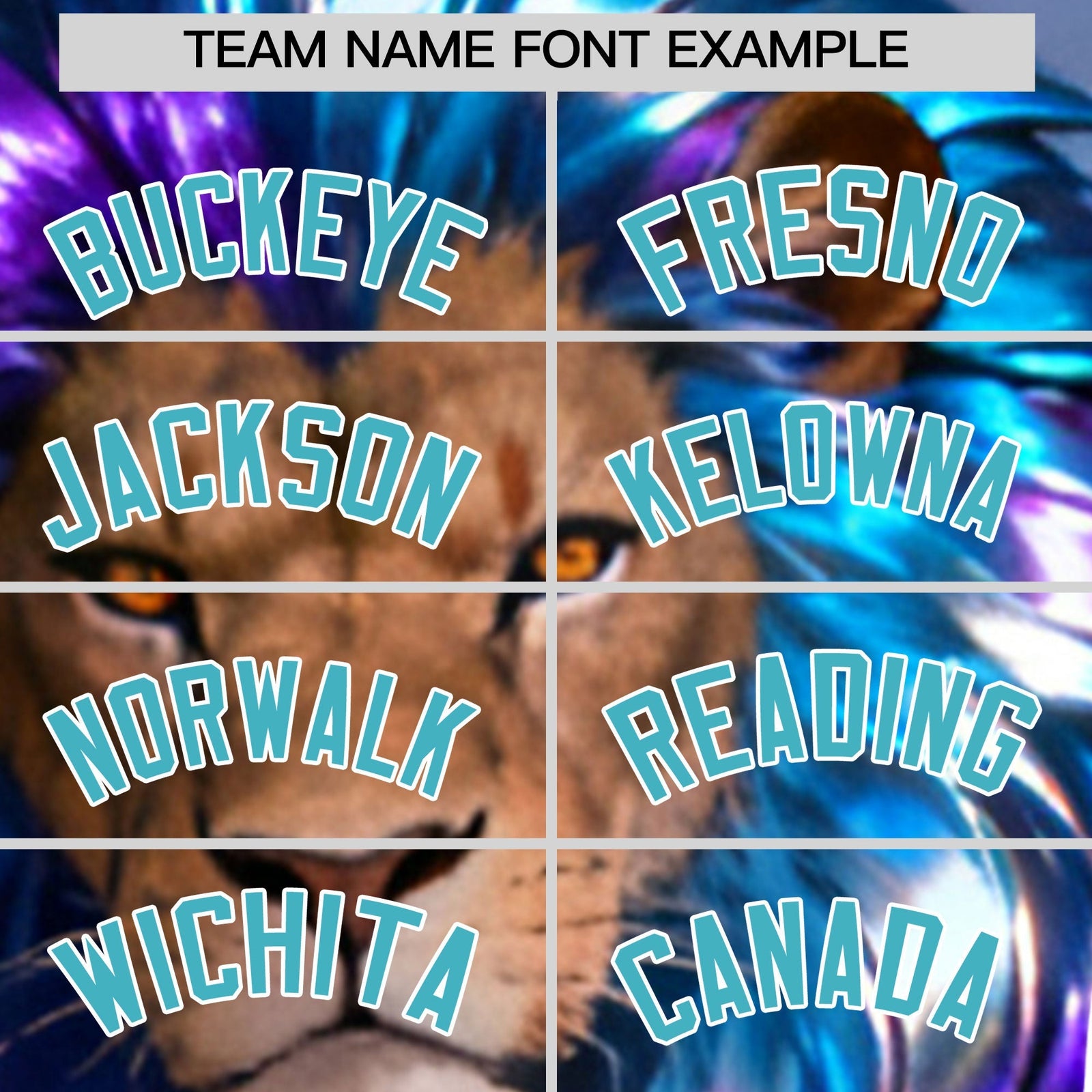 Custom Sky Blue White Lion Animal Series Personalization Graffiti Pattern Baseball Jersey| KXKSHOP