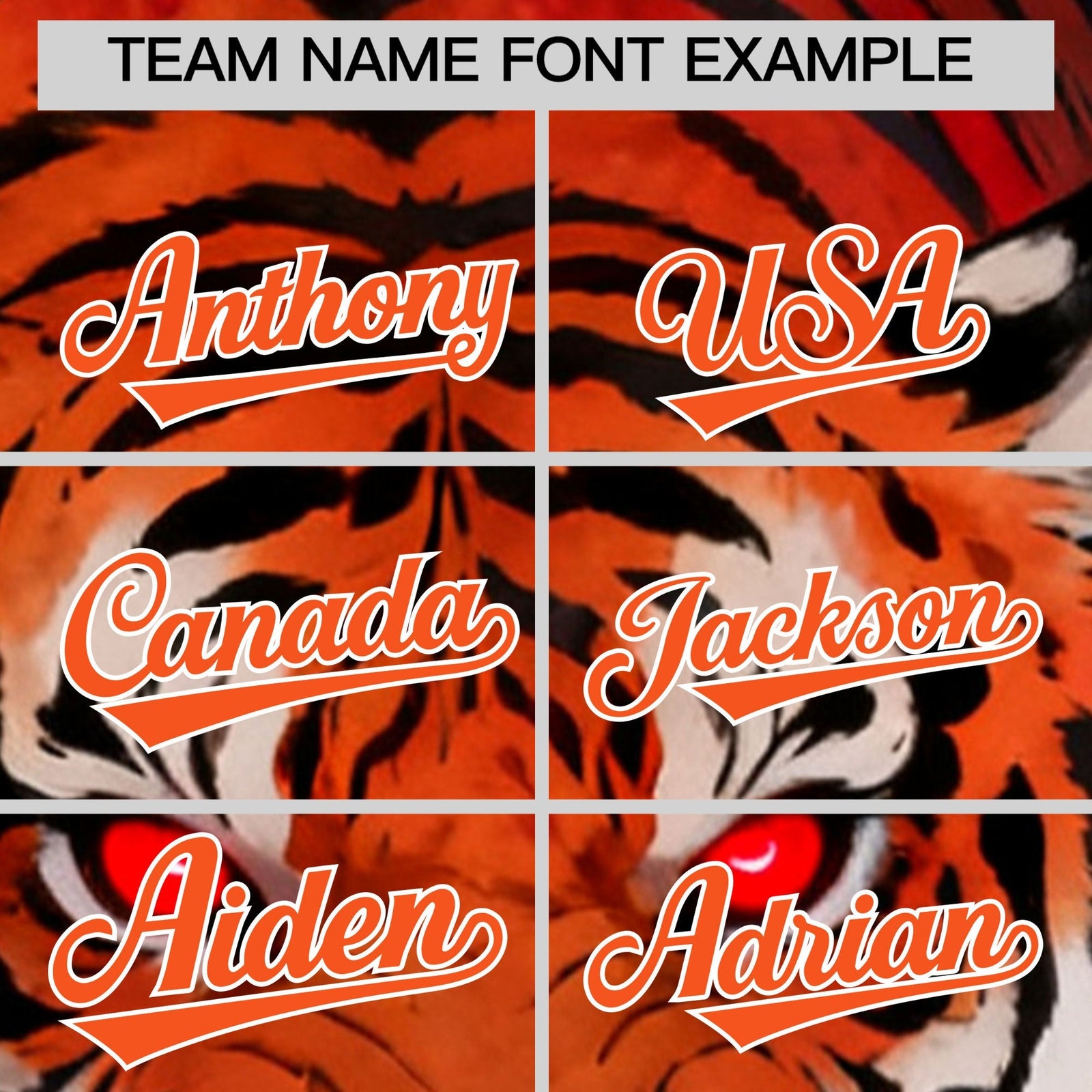 Custom Orange White Tiger Animal Series Personalization Graffiti Pattern Baseball Jersey| KXKSHOP