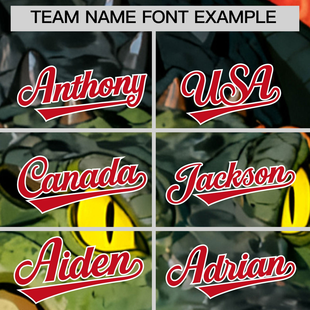 Custom Dark Green Red White Crocodile Animal Series Personalization Graffiti Pattern Baseball Jersey| KXKSHOP