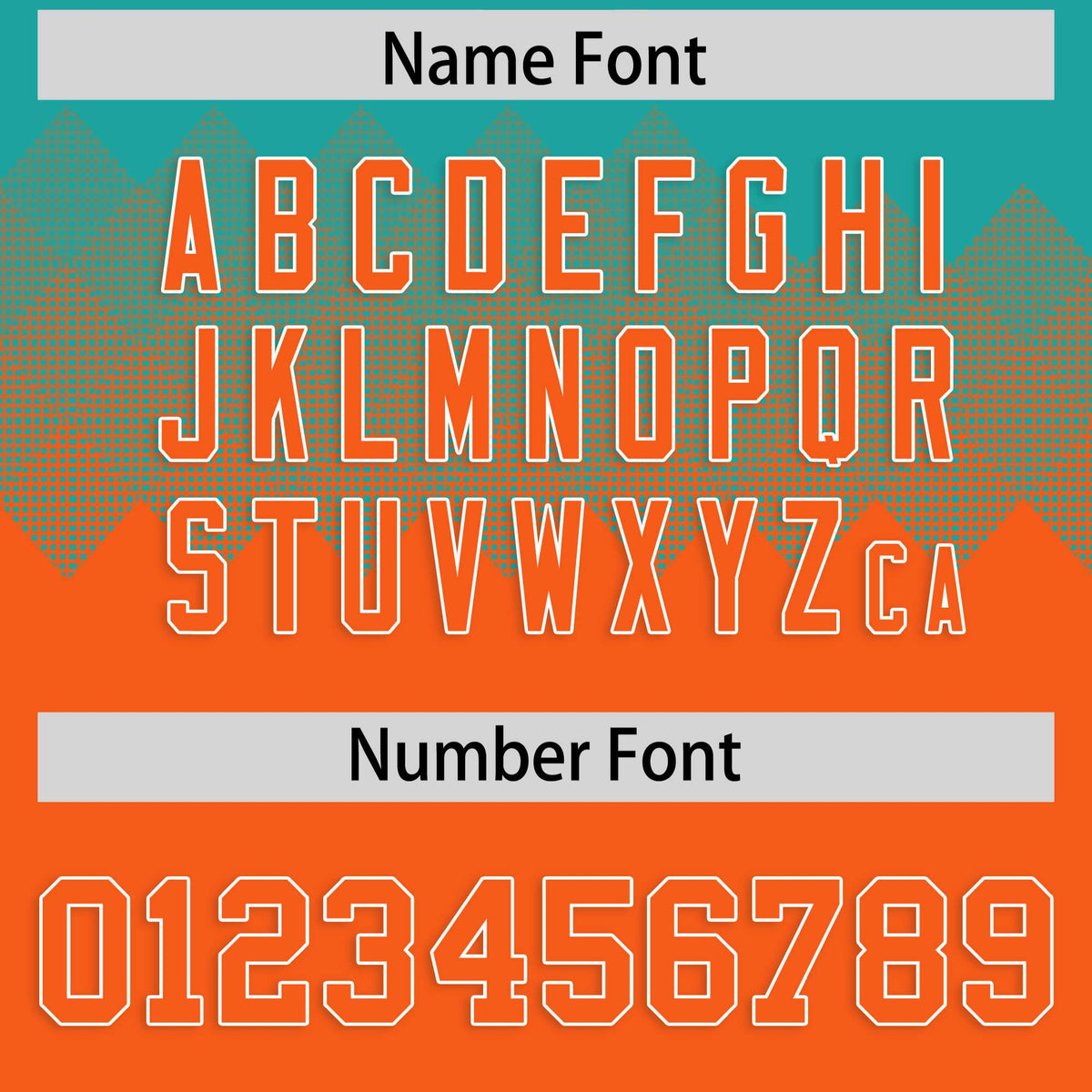 Custom Aqua Orange Grid Blur Pattern Authentic Baseball Jersey