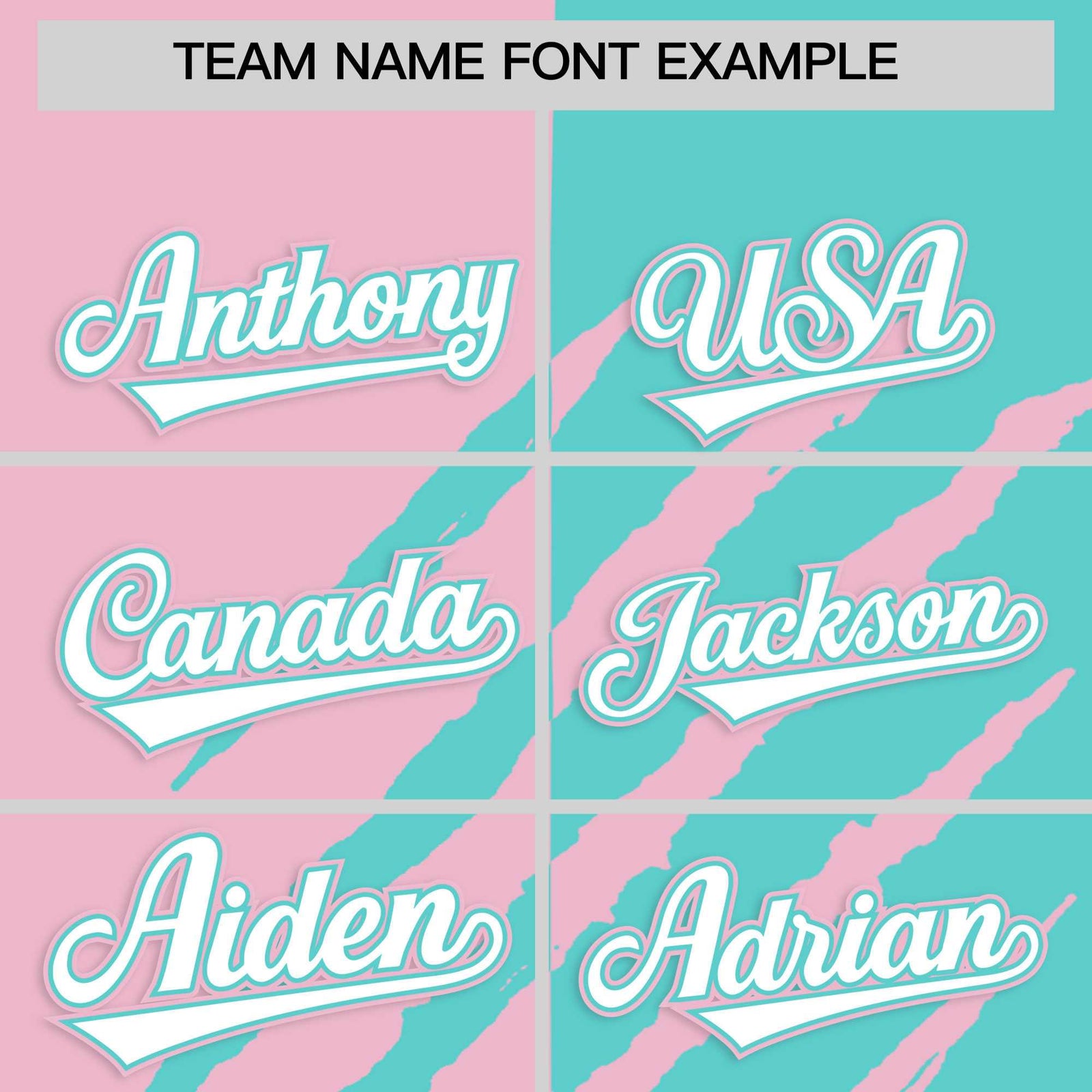 Custom Light Pink Bright Green Split Tiger Claw Scratch Pattern Baseball Jersey