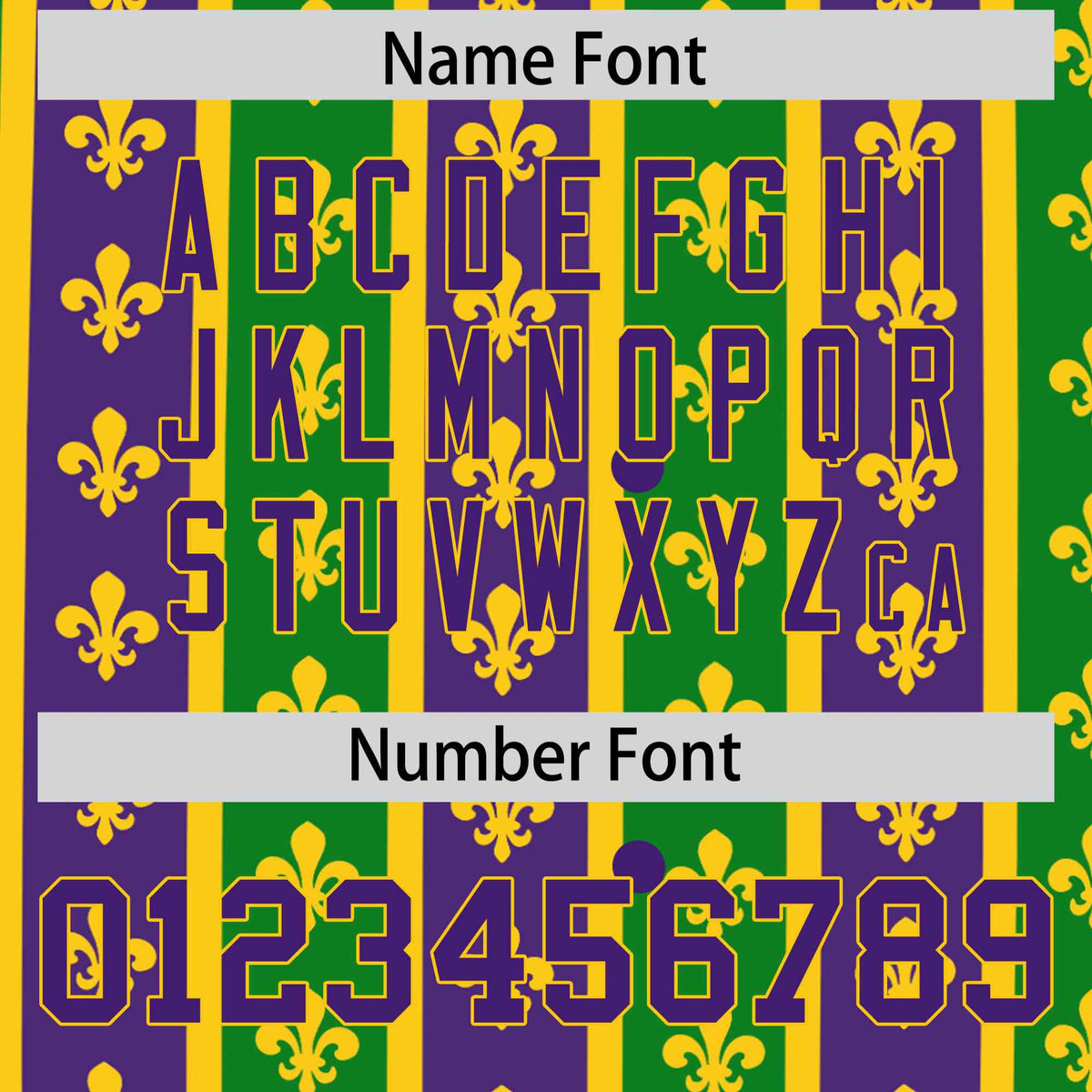 Custom Purple Kelly Green Gold Personalization Stripe Mardi Gras Authentic Baseball Jersey| KXKSHOP