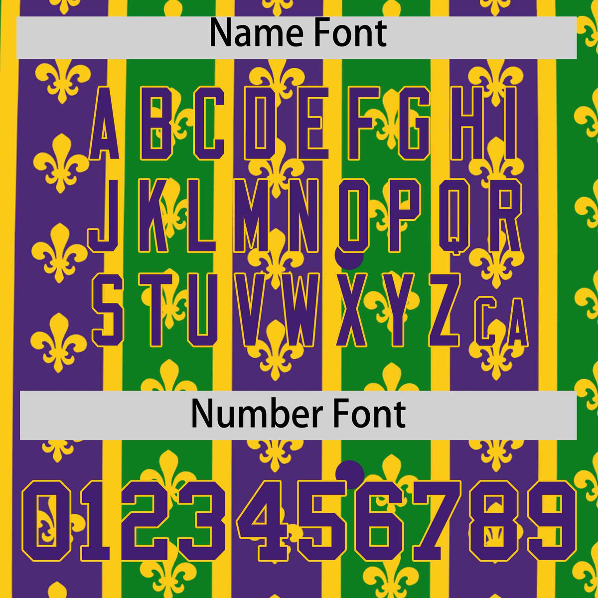 Custom Purple Kelly Green Gold Personalization Stripe Mardi Gras Authentic Baseball Jersey| KXKSHOP