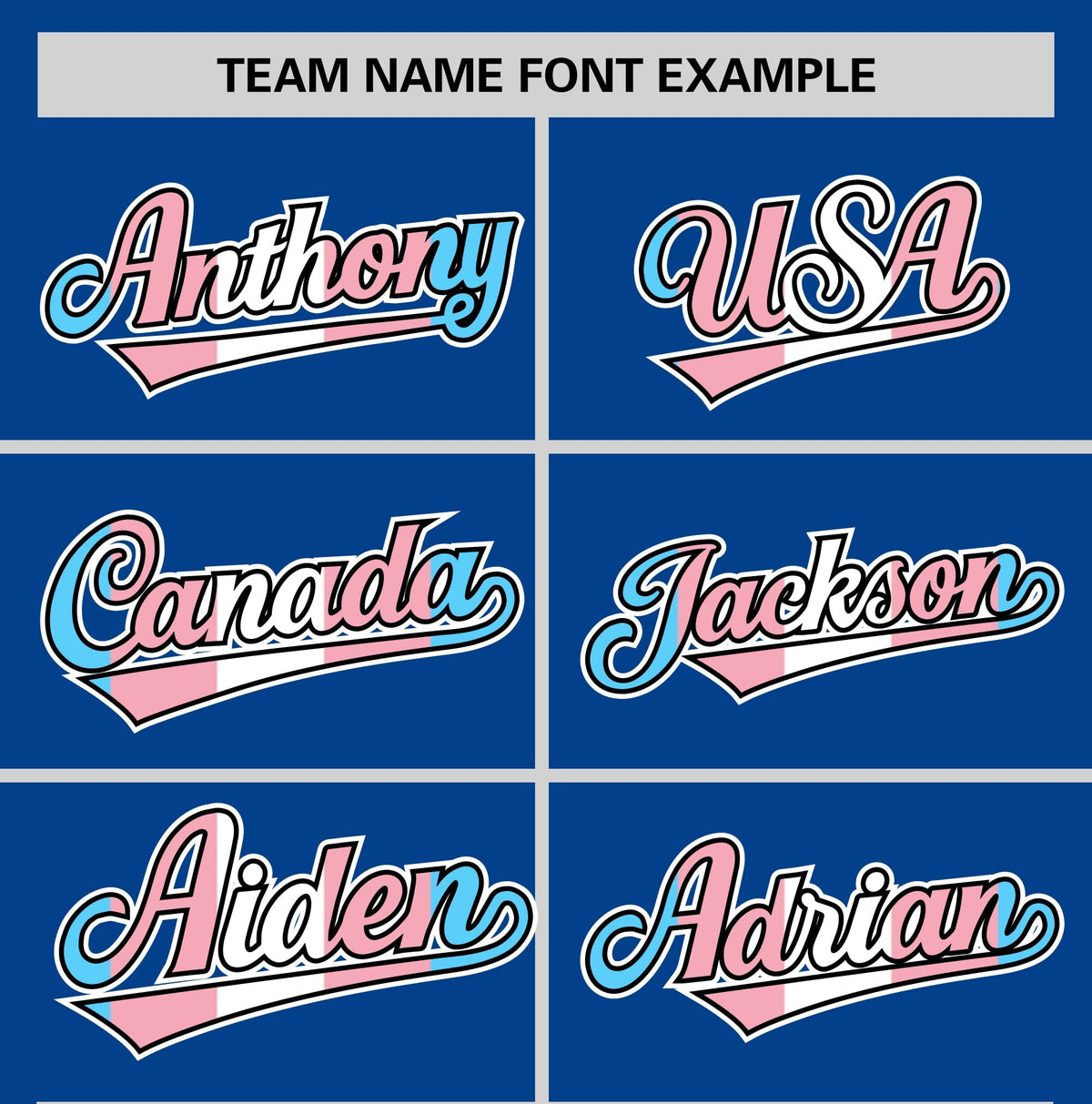 Custom Royal Blue Powder Blue Transgender For Pride Month Classic Style Baseball Jersey| KXKSHOP