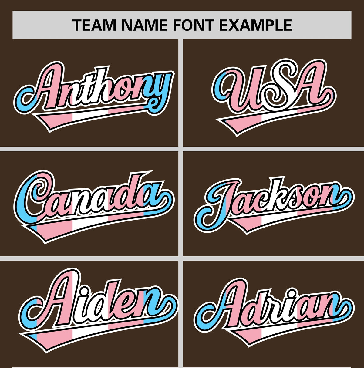 Custom Brown Powder Blue Transgender For Pride Month Classic Style Baseball Jersey| KXKSHOP