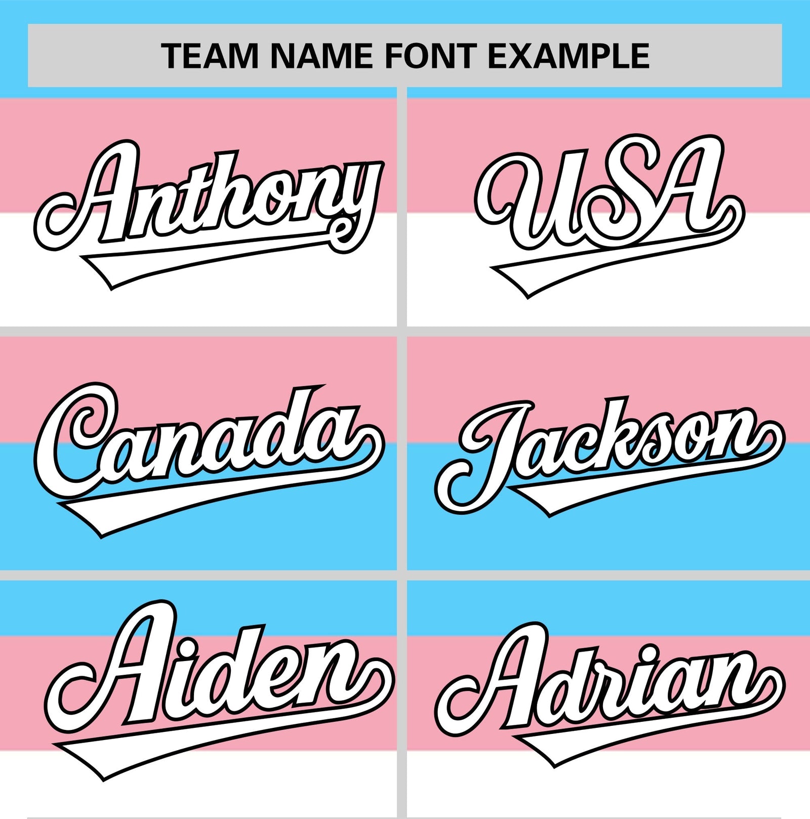 Custom Light Pink Blue Transgender For Pride Month Classic Style Baseball Jersey| KXKSHOP