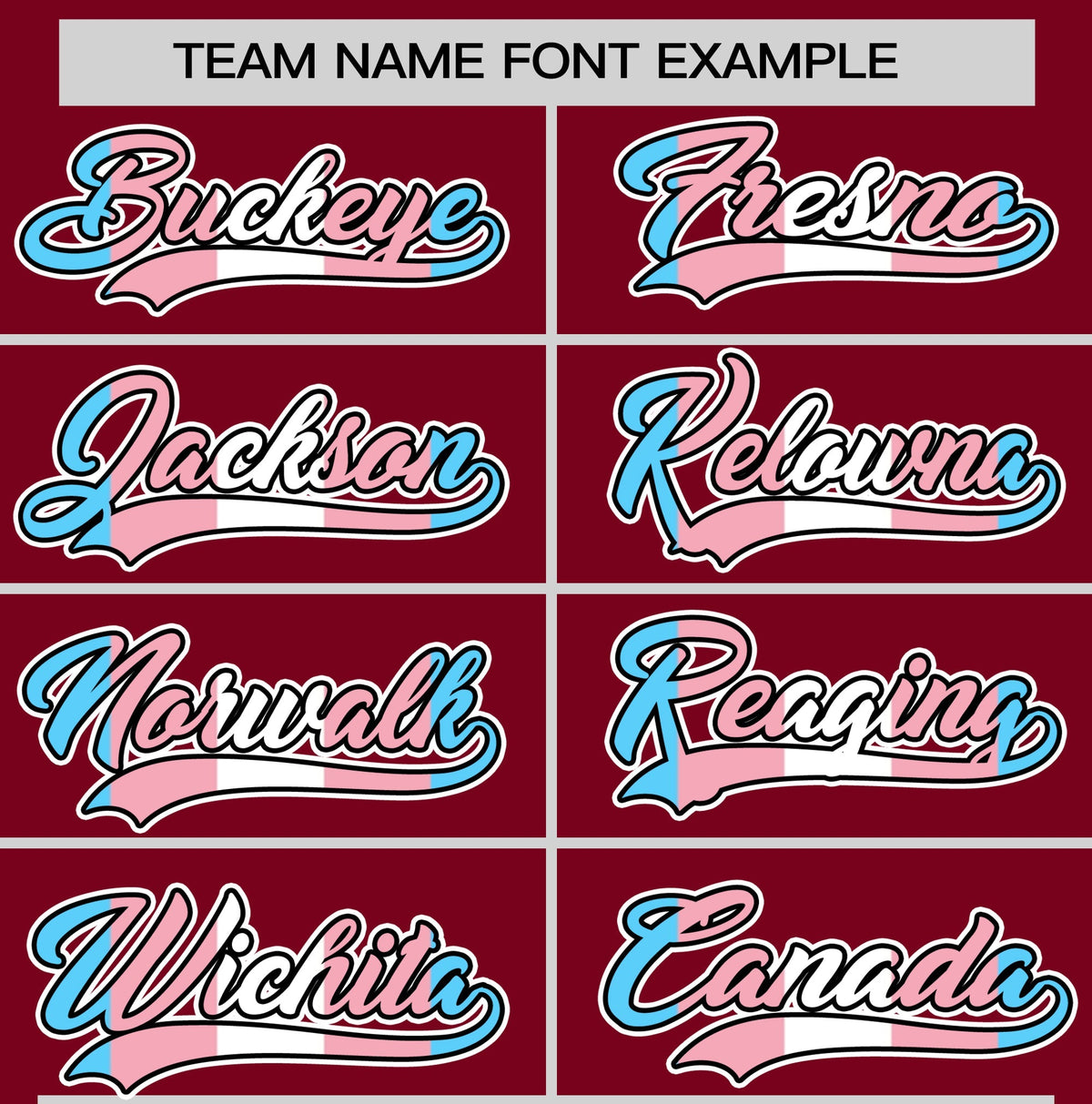 Custom Crimson Powder Blue Transgender For Pride Month Classic Style Baseball Jersey| KXKSHOP