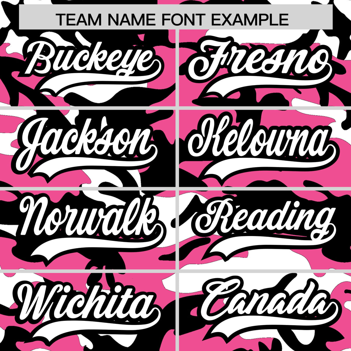 Custom Pink Black White Camo Gradient Fashion Baseball Jersey | Perfect for Training,Sublimation Printed &amp; Stitched,Add Name and Numbern,Perfect for Teams | KXKSHOP