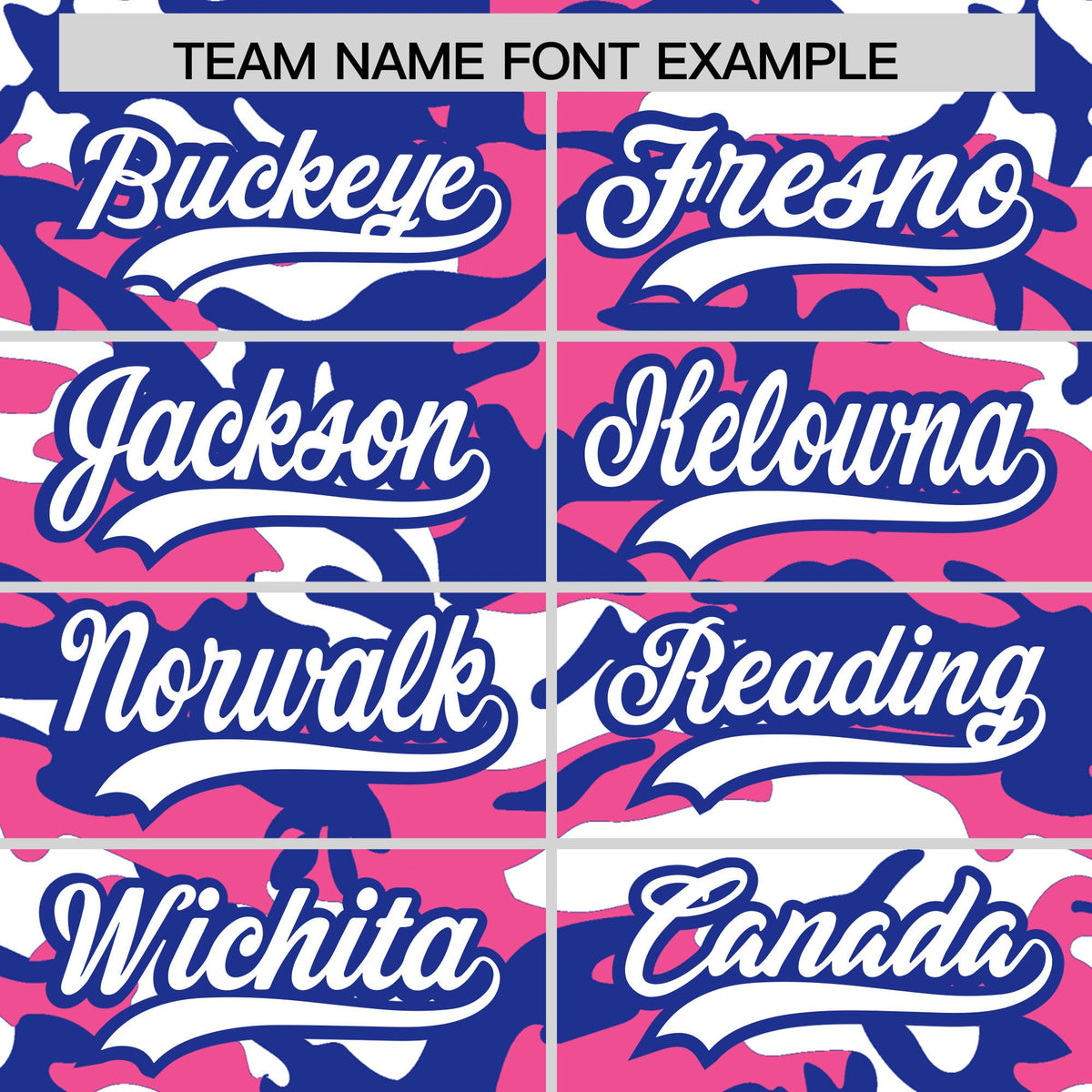 Custom Pink Royal Blue White Camo Gradient Fashion Baseball Jersey | Perfect for Training,Sublimation Printed &amp; Stitched,Add Name and Numbern,Perfect for Teams | KXKSHOP