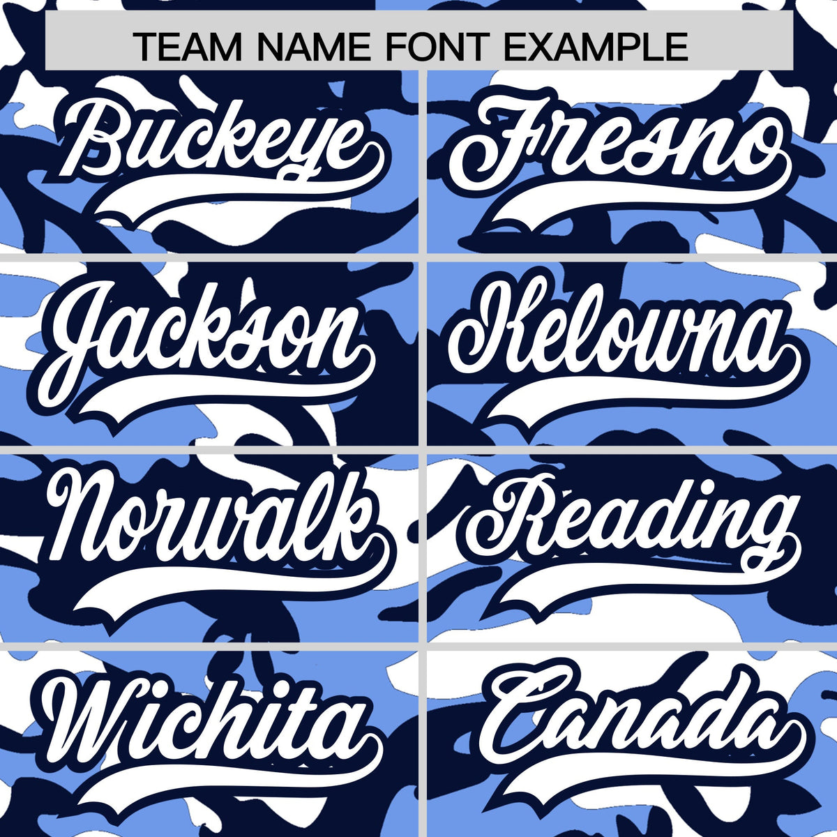 Custom Light Blue Navy White Camo Gradient Fashion Baseball Jersey | Perfect for Training,Sublimation Printed &amp; Stitched,Add Name and Numbern,Perfect for Teams | KXKSHOP