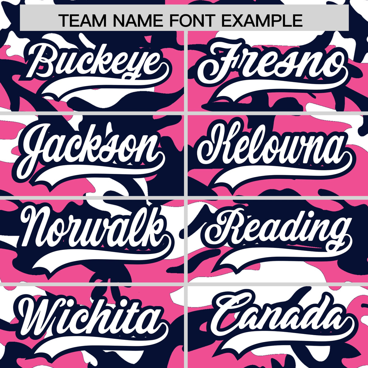 Custom Pink Navy White Camo Gradient Fashion Baseball Jersey | Perfect for Training,Sublimation Printed &amp; Stitched,Add Name and Numbern,Perfect for Teams | KXKSHOP