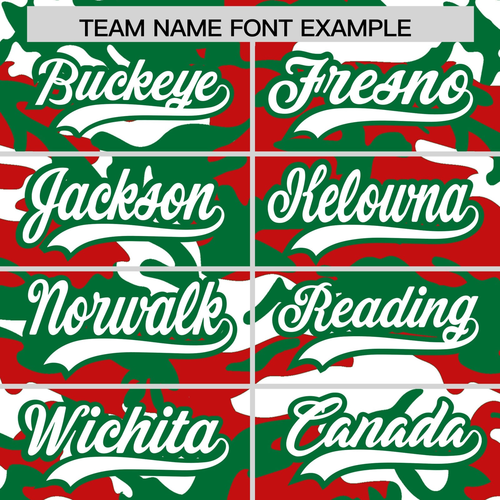 Custom Red Kelly Green White Camo Gradient Fashion Baseball Jersey | Perfect for Training,Sublimation Printed & Stitched,Add Name and Numbern,Perfect for Teams | KXKSHOP
