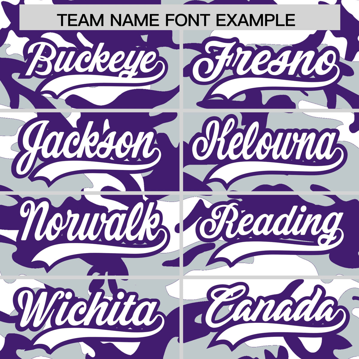 Custom Silver Purple White Camo Gradient Fashion Baseball Jersey | Perfect for Training,Sublimation Printed &amp; Stitched,Add Name and Numbern,Perfect for Teams | KXKSHOP