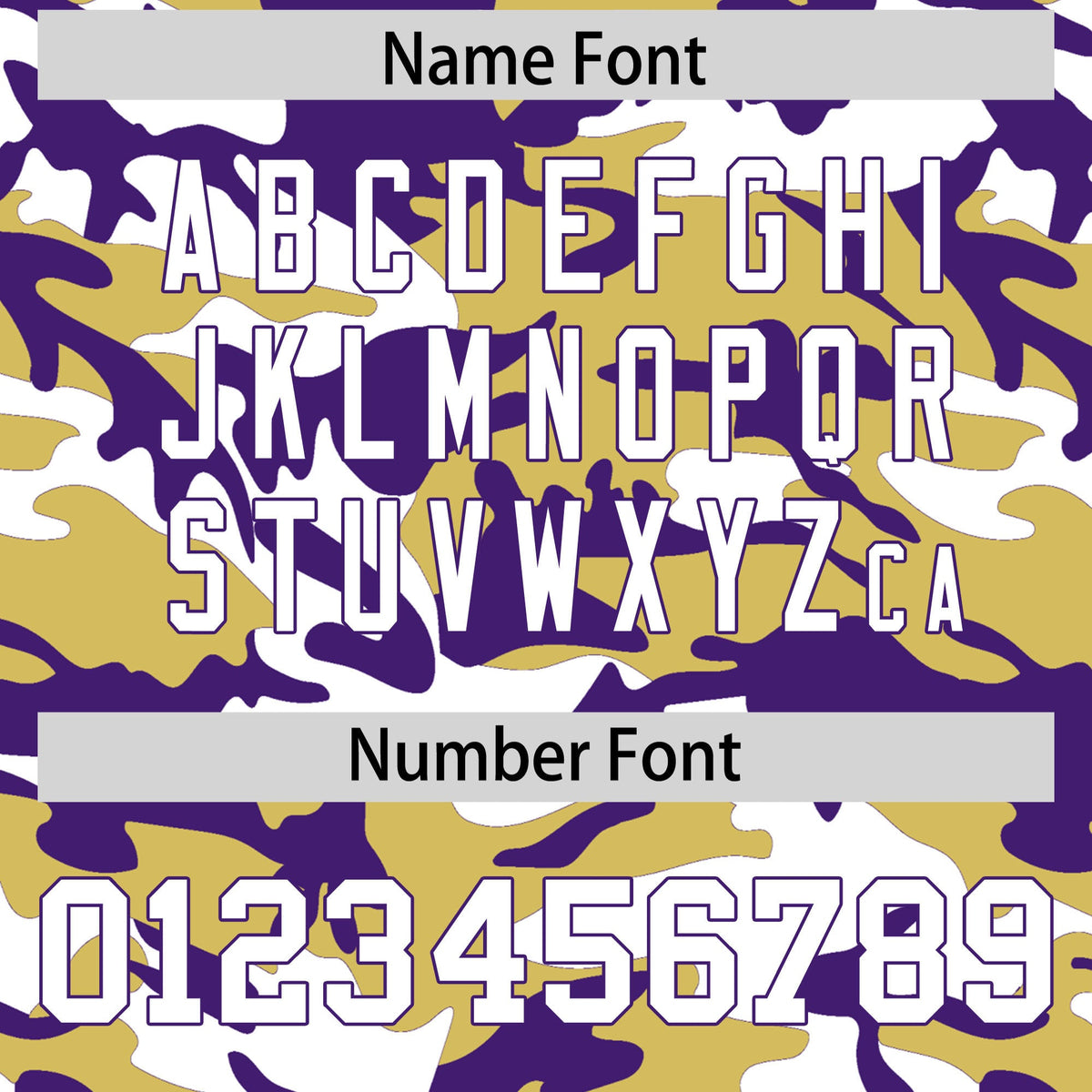 Custom Old Gold Purple White Camo Gradient Fashion Baseball Jersey | Perfect for Training,Sublimation Printed &amp; Stitched,Add Name and Numbern,Perfect for Teams | KXKSHOP