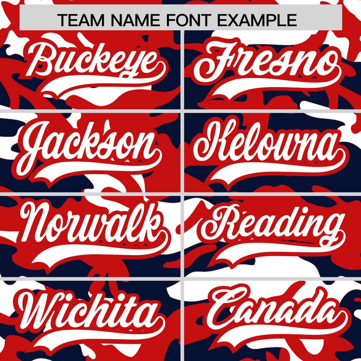 Custom Red Navy White Camo Gradient Fashion Baseball Jersey | Perfect for Training,Sublimation Printed &amp; Stitched,Add Name and Numbern,Perfect for Teams | KXKSHOP
