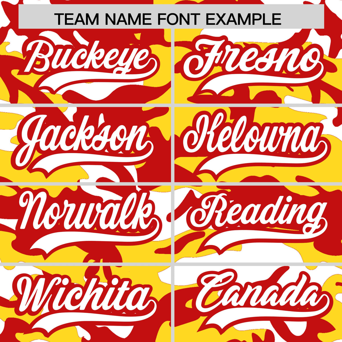 Custom Gold Red White Camo Gradient Fashion Baseball Jersey | Perfect for Training,Sublimation Printed &amp; Stitched,Add Name and Numbern,Perfect for Teams | KXKSHOP