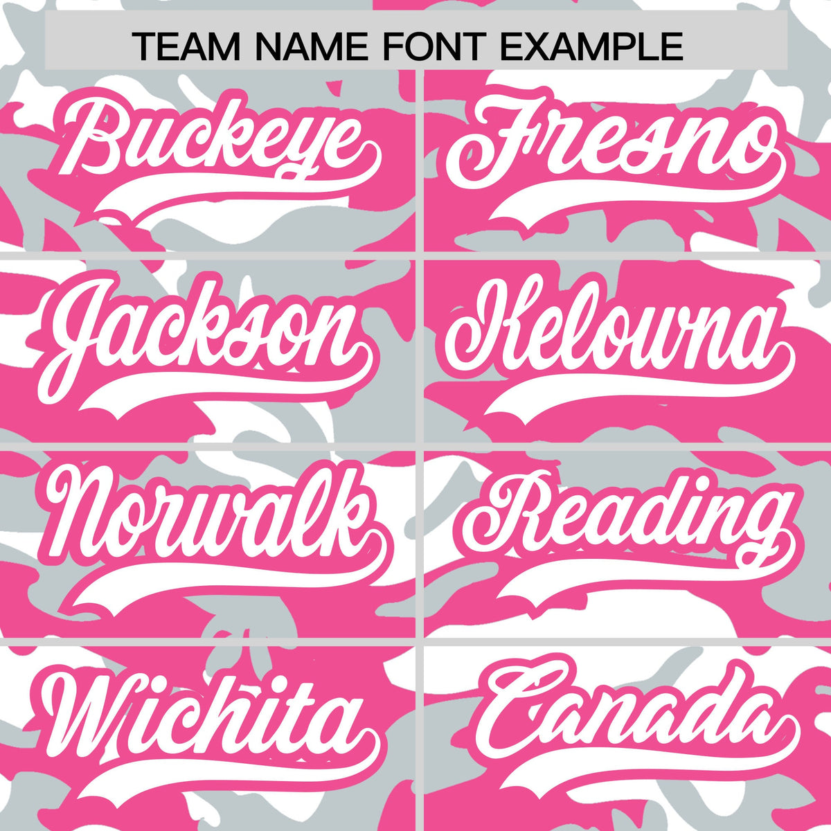 Custom Pink Silver White Camo Gradient Fashion Baseball Jersey | Perfect for Training,Sublimation Printed &amp; Stitched,Add Name and Numbern,Perfect for Teams | KXKSHOP
