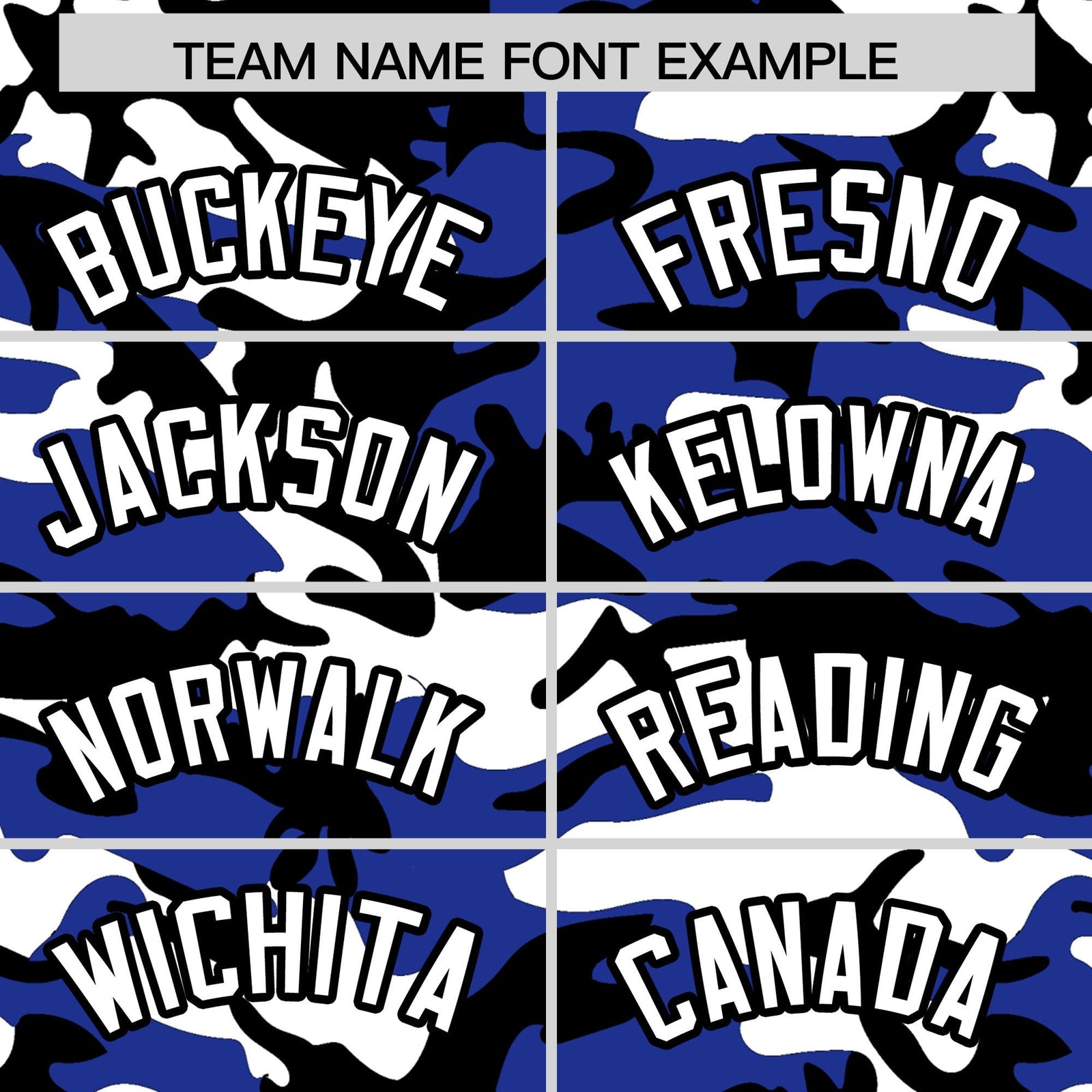 Custom Royal Blue Black White Camo Gradient Fashion Baseball Jersey | Perfect for Training,Sublimation Printed & Stitched,Add Name and Numbern,Perfect for Teams | KXKSHOP