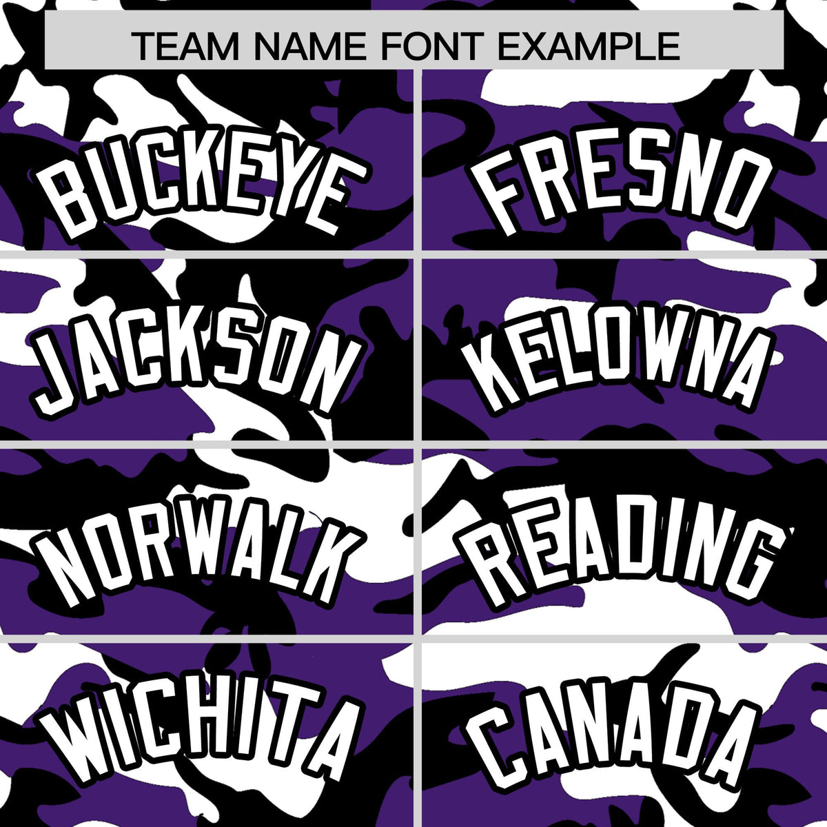 Custom Purple White Black Camo Gradient Fashion Baseball Jersey | Perfect for Training,Sublimation Printed &amp; Stitched,Add Name and Numbern,Perfect for Teams | KXKSHOP