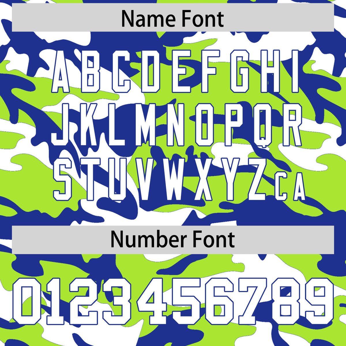 Custom Neon Green Royal Blue White Camo Gradient Fashion Baseball Jersey | Perfect for Training,Sublimation Printed &amp; Stitched,Add Name and Numbern,Perfect for Teams | KXKSHOP