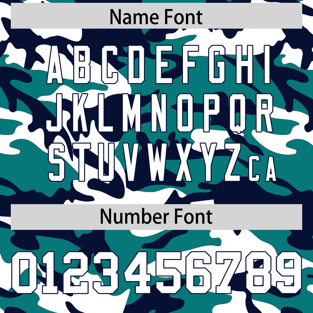 Custom Teal Navy White Camo Gradient Fashion Baseball Jersey | Perfect for Training,Sublimation Printed &amp; Stitched,Add Name and Numbern,Perfect for Teams | KXKSHOP