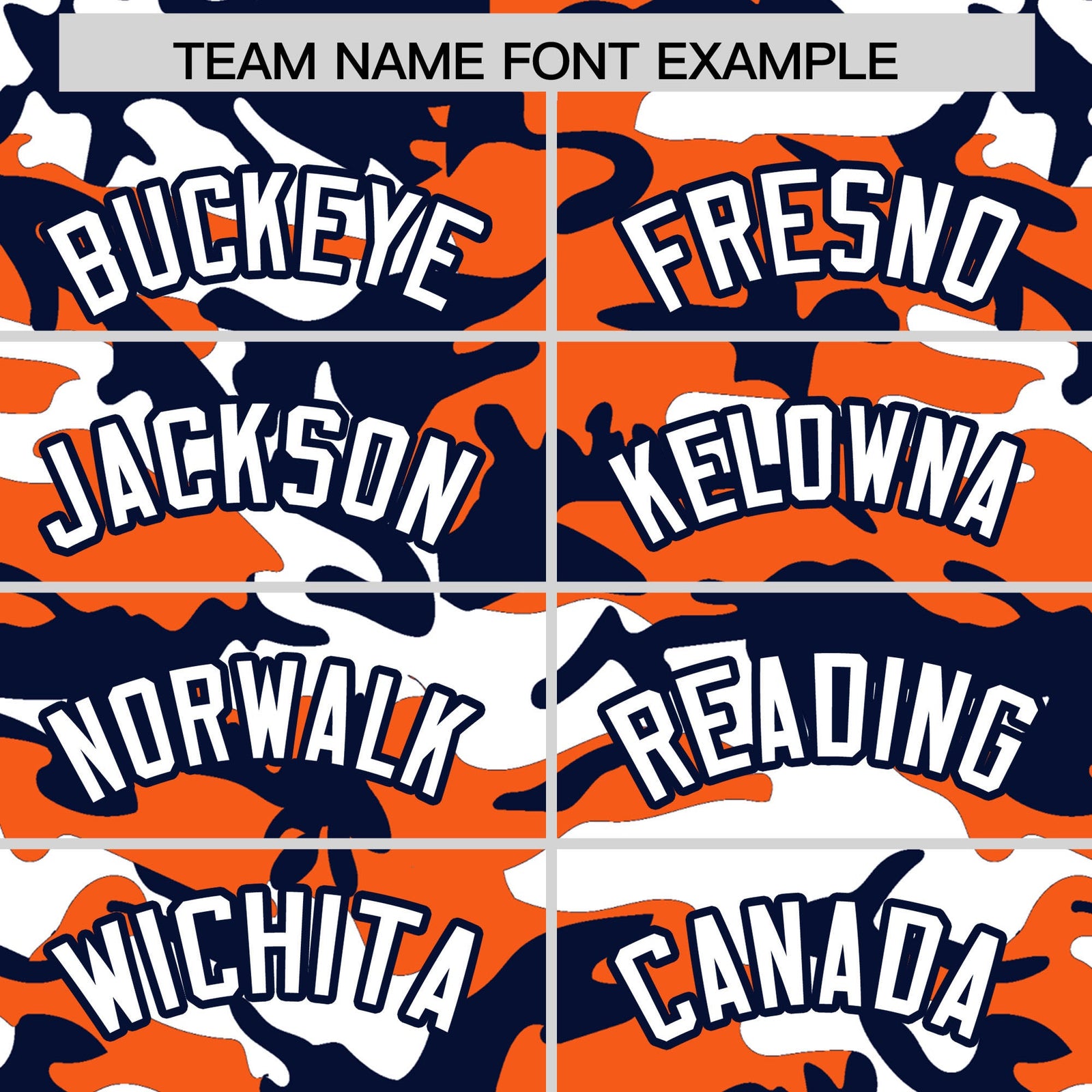 Custom Orange Navy White Camo Gradient Fashion Baseball Jersey | Perfect for Training,Sublimation Printed & Stitched,Add Name and Numbern,Perfect for Teams | KXKSHOP