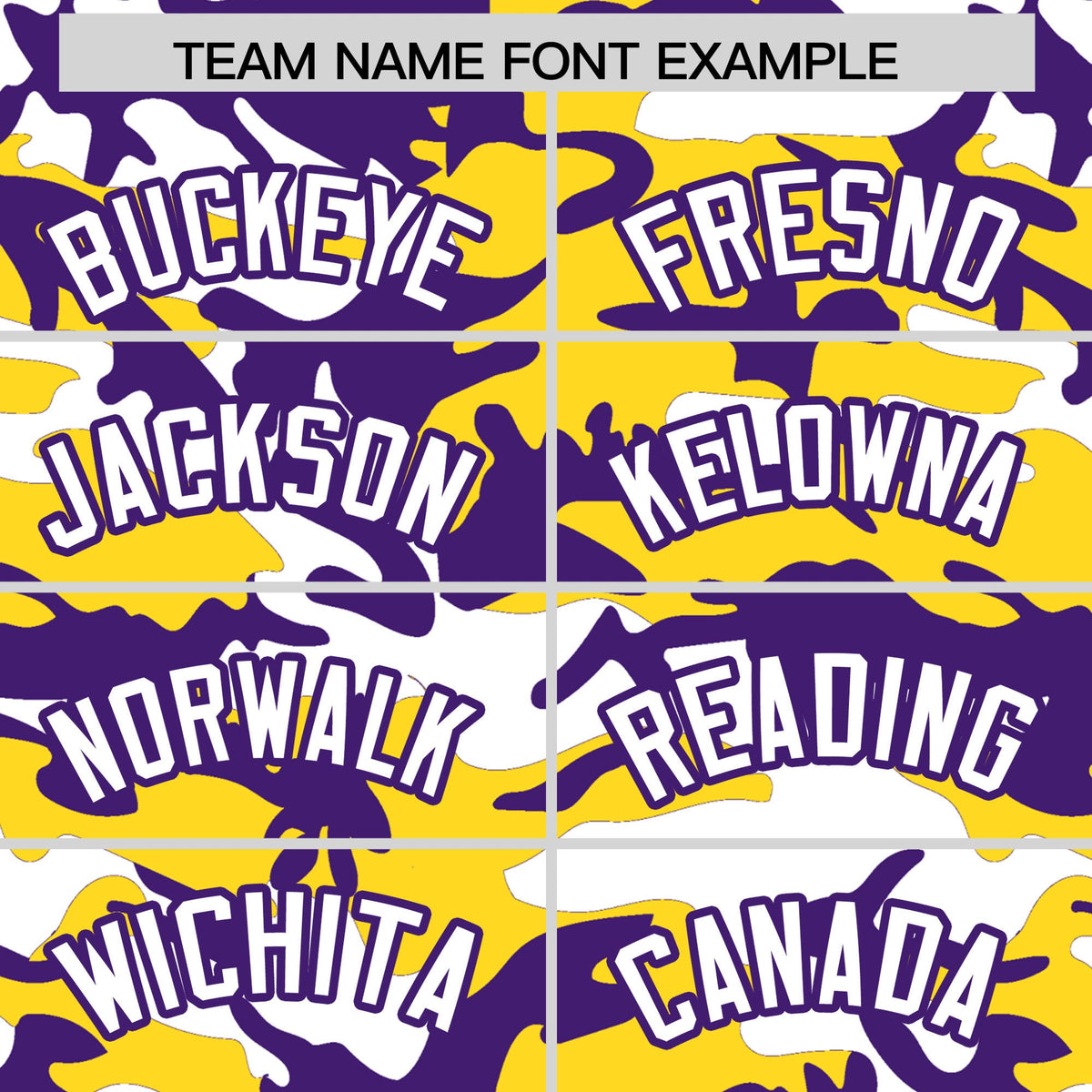 Custom Gold Purple White Camo Gradient Fashion Baseball Jersey | Perfect for Training,Sublimation Printed &amp; Stitched,Add Name and Numbern,Perfect for Teams | KXKSHOP