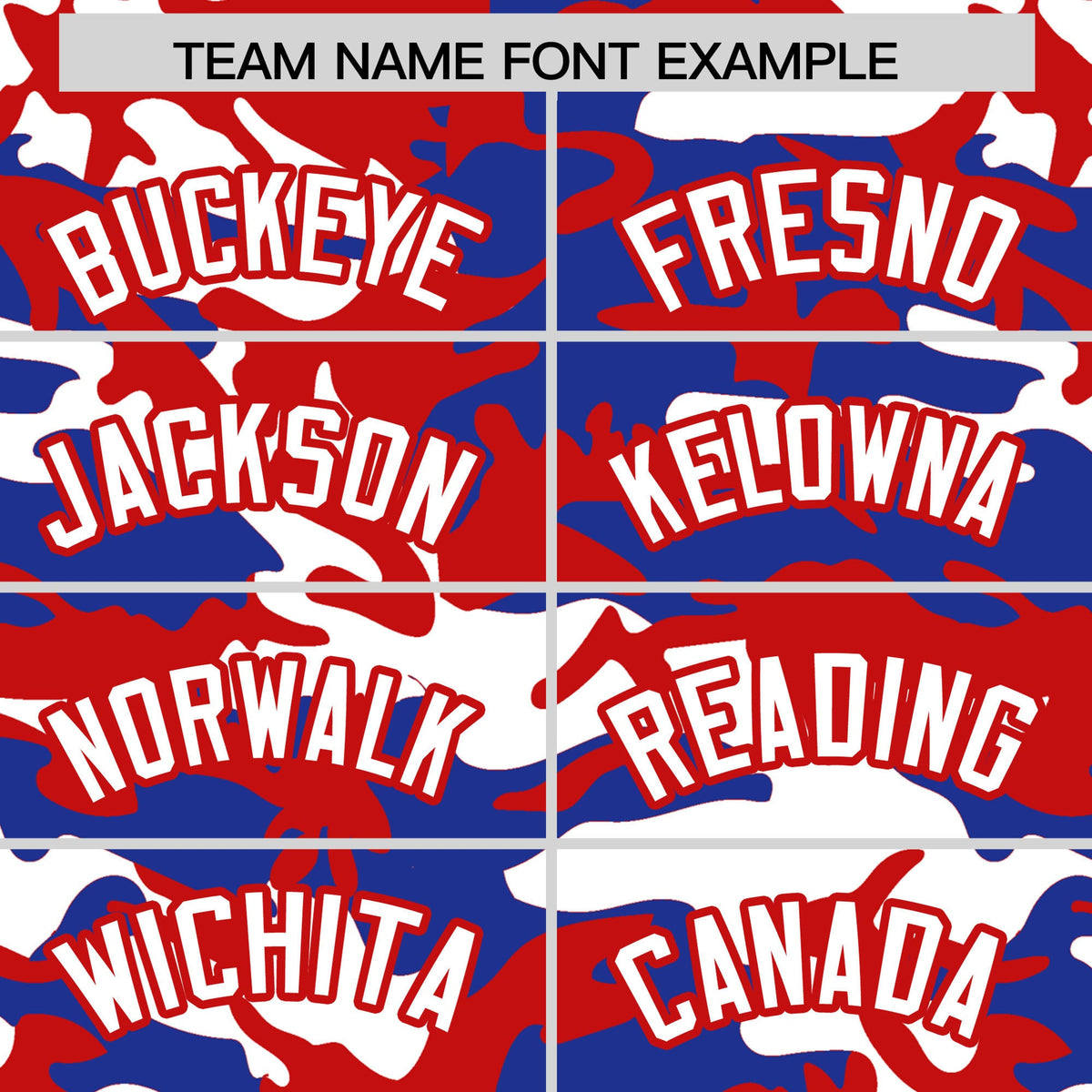 Custom Red Royal Blue White Camo Gradient Fashion Baseball Jersey | Perfect for Training,Sublimation Printed &amp; Stitched,Add Name and Numbern,Perfect for Teams | KXKSHOP