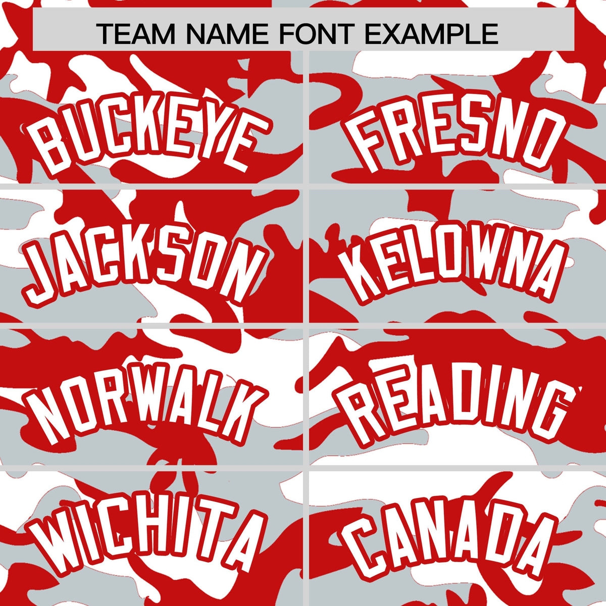 Custom Silver Red White Camo Gradient Fashion Baseball Jersey | Perfect for Training,Sublimation Printed &amp; Stitched,Add Name and Numbern,Perfect for Teams | KXKSHOP