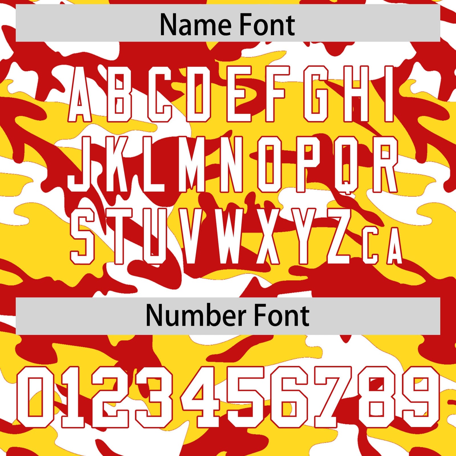 Custom Gold Red White Camo Gradient Fashion Baseball Jersey | Perfect for Training,Sublimation Printed & Stitched,Add Name and Numbern,Perfect for Teams | KXKSHOP