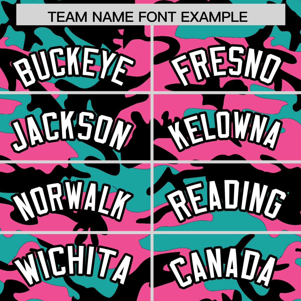 Custom Aqua Pink Black Camo Gradient Fashion Baseball Jersey | Perfect for Training,Sublimation Printed &amp; Stitched,Add Name and Numbern,Perfect for Teams | KXKSHOP