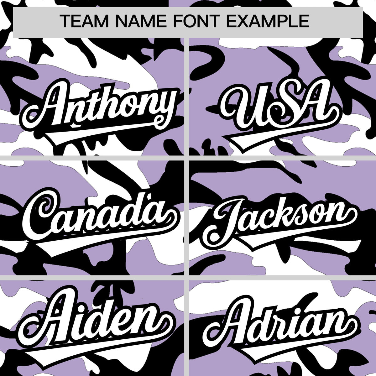 Custom Light Purple Black White Camo Gradient Fashion Baseball Jersey | Perfect for Training,Sublimation Printed &amp; Stitched,Add Name and Numbern,Perfect for Teams | KXKSHOP