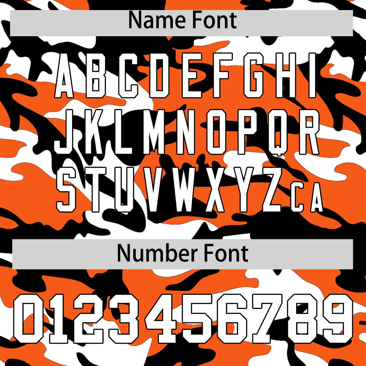 Custom Orange White Black Camo Gradient Fashion Baseball Jersey | Perfect for Training,Sublimation Printed &amp; Stitched,Add Name and Numbern,Perfect for Teams | KXKSHOP