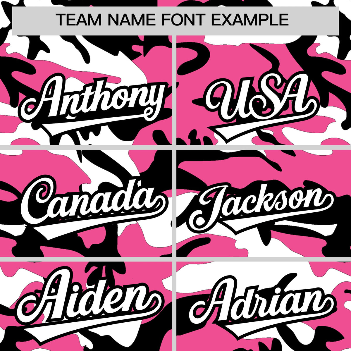 Custom Pink Black White Camo Gradient Fashion Baseball Jersey | Perfect for Training,Sublimation Printed &amp; Stitched,Add Name and Numbern,Perfect for Teams | KXKSHOP