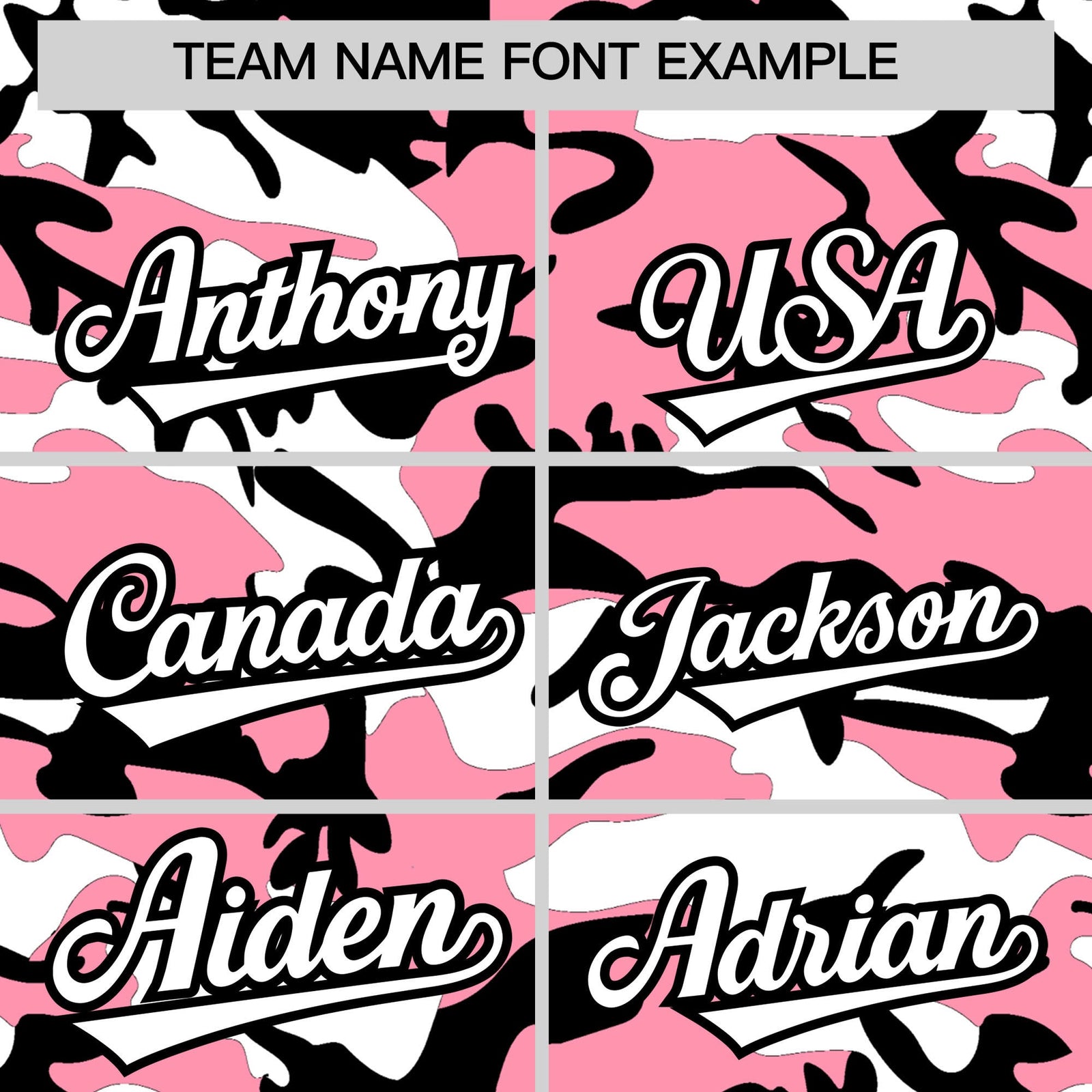 Custom Light Pink Black White Camo Gradient Fashion Baseball Jersey | Perfect for Training,Sublimation Printed & Stitched,Add Name and Numbern,Perfect for Teams | KXKSHOP