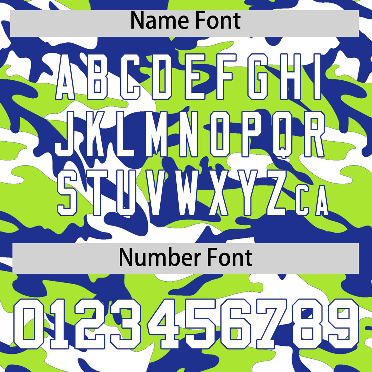 Custom Neon Green Royal Blue White Camo Gradient Fashion Baseball Jersey | Perfect for Training,Sublimation Printed &amp; Stitched,Add Name and Numbern,Perfect for Teams | KXKSHOP