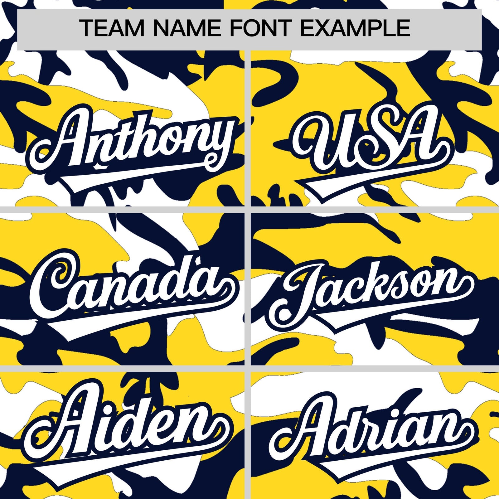 Custom Gold Navy White Camo Gradient Fashion Baseball Jersey | Perfect for Training,Sublimation Printed & Stitched,Add Name and Numbern,Perfect for Teams | KXKSHOP