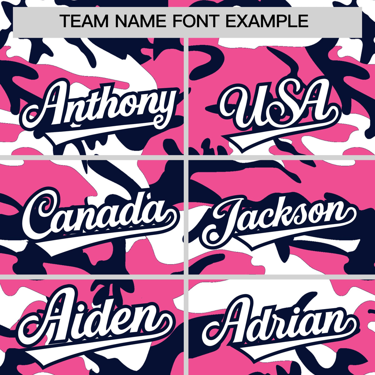 Custom Pink Navy White Camo Gradient Fashion Baseball Jersey | Perfect for Training,Sublimation Printed &amp; Stitched,Add Name and Numbern,Perfect for Teams | KXKSHOP