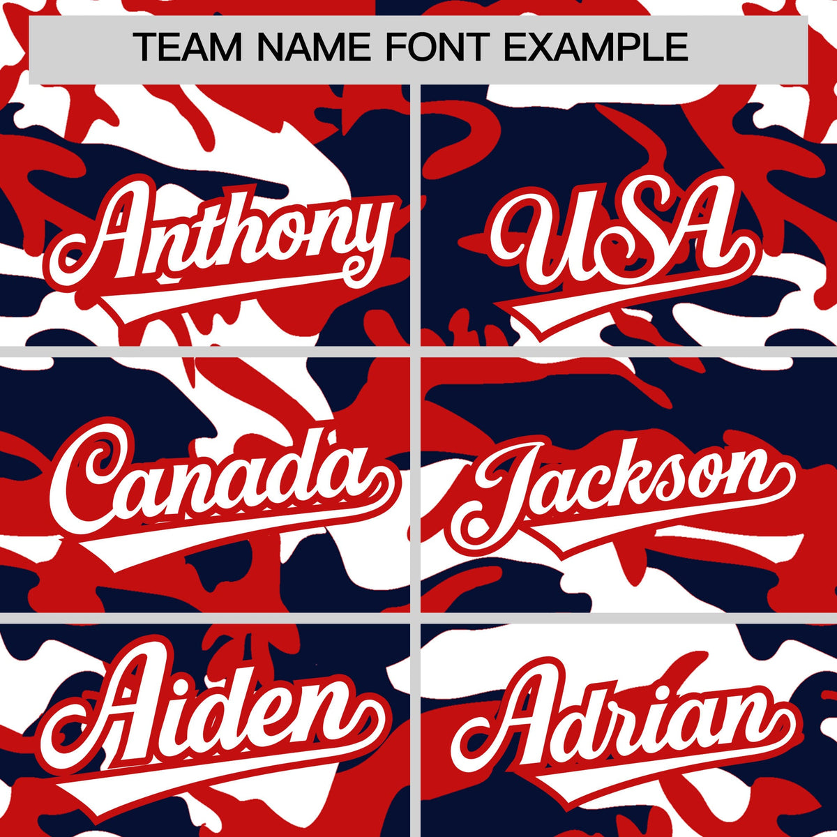 Custom Red Navy White Camo Gradient Fashion Baseball Jersey | Perfect for Training,Sublimation Printed &amp; Stitched,Add Name and Numbern,Perfect for Teams | KXKSHOP