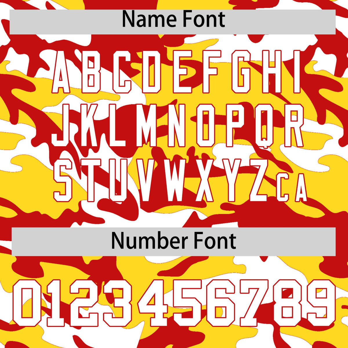 Custom Gold Red White Camo Gradient Fashion Baseball Jersey | Perfect for Training,Sublimation Printed &amp; Stitched,Add Name and Numbern,Perfect for Teams | KXKSHOP