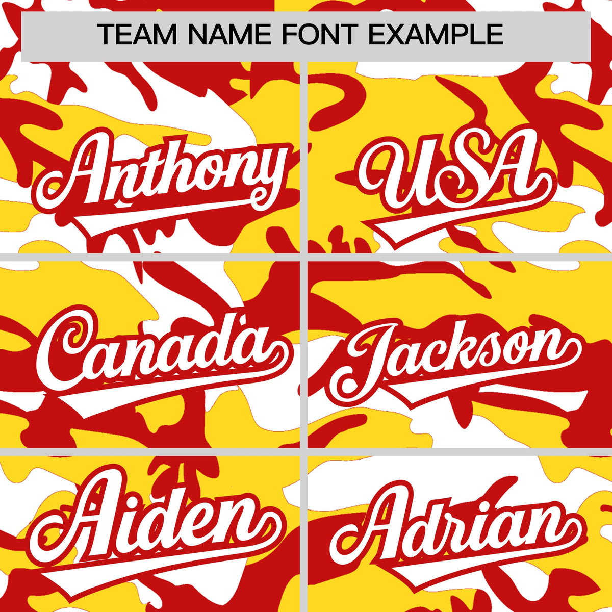 Custom Gold Red White Camo Gradient Fashion Baseball Jersey | Perfect for Training,Sublimation Printed &amp; Stitched,Add Name and Numbern,Perfect for Teams | KXKSHOP