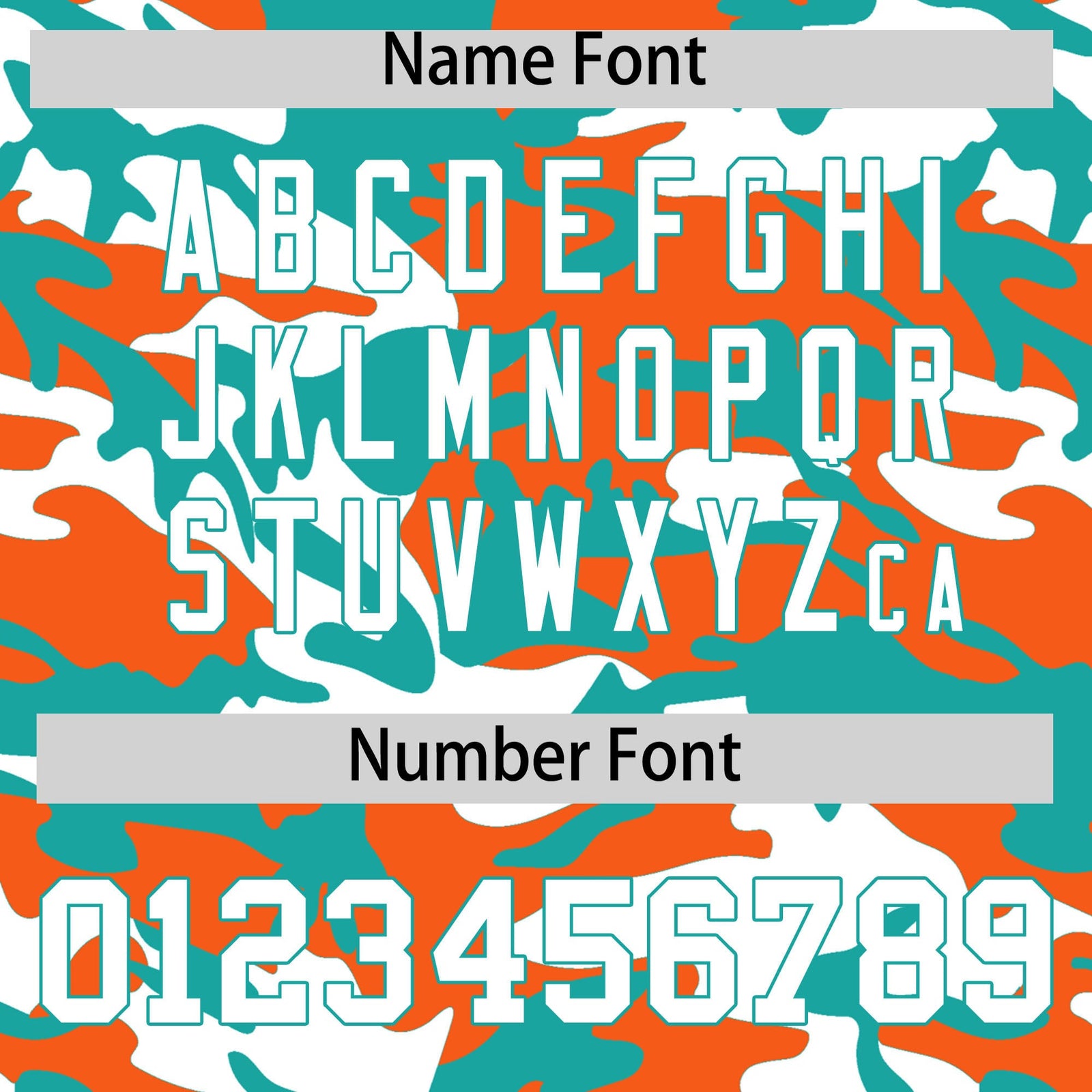 Custom Aqua Orange White Camo Gradient Fashion Baseball Jersey | Perfect for Training,Sublimation Printed & Stitched,Add Name and Numbern,Perfect for Teams | KXKSHOP