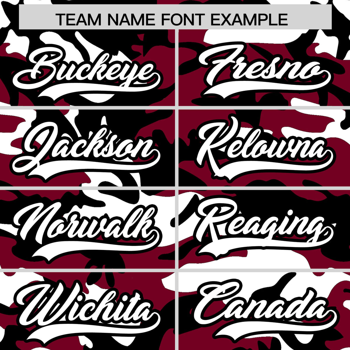 Custom Crimson Black White Camo Gradient Fashion Baseball Jersey | Perfect for Training,Sublimation Printed &amp; Stitched,Add Name and Numbern,Perfect for Teams | KXKSHOP
