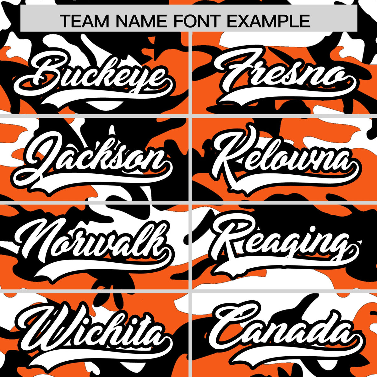 Custom Orange White Black Camo Gradient Fashion Baseball Jersey | Perfect for Training,Sublimation Printed &amp; Stitched,Add Name and Numbern,Perfect for Teams | KXKSHOP