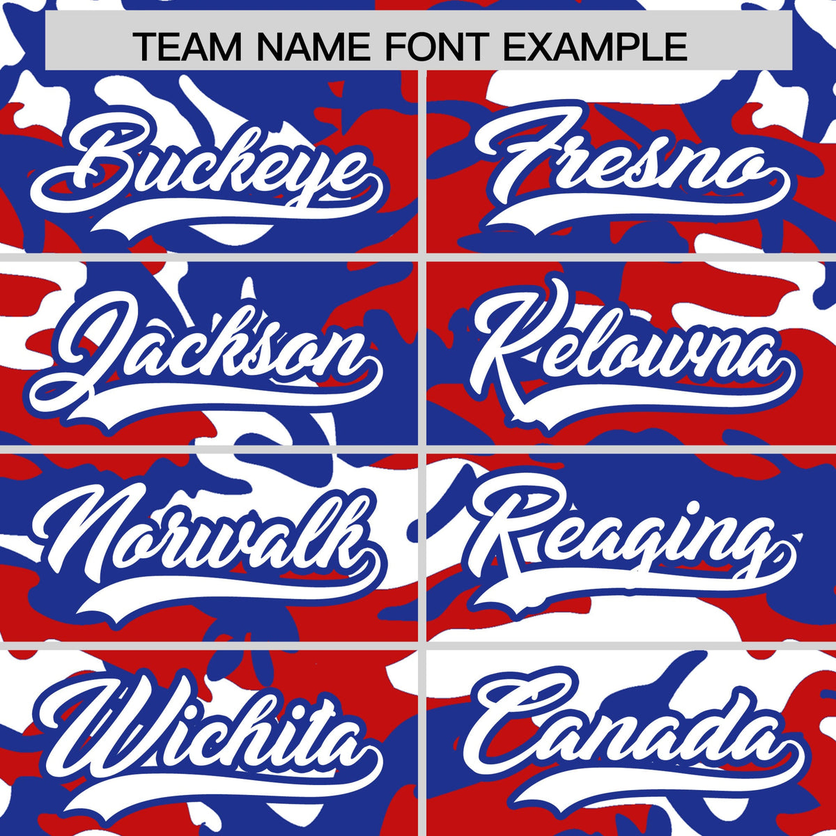 Custom Red White Royal Blue Camo Gradient Fashion Baseball Jersey | Perfect for Training,Sublimation Printed &amp; Stitched,Add Name and Numbern,Perfect for Teams | KXKSHOP