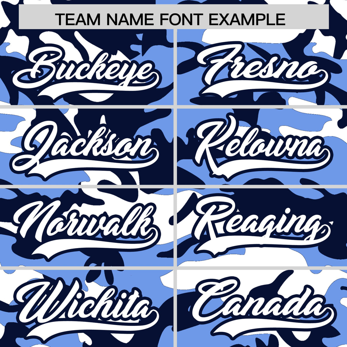 Custom Light Blue Navy White Camo Gradient Fashion Baseball Jersey | Perfect for Training,Sublimation Printed &amp; Stitched,Add Name and Numbern,Perfect for Teams | KXKSHOP