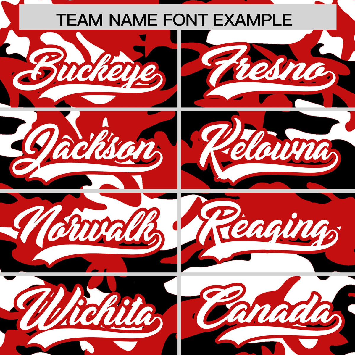 Custom Red Black White Camo Gradient Fashion Baseball Jersey | Perfect for Training,Sublimation Printed &amp; Stitched,Add Name and Numbern,Perfect for Teams | KXKSHOP