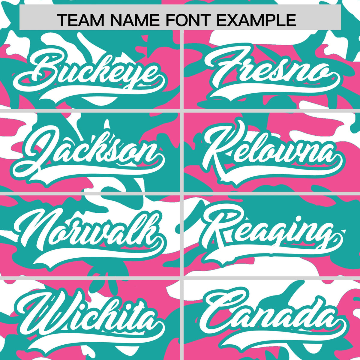 Custom Aqua Pink White Camo Gradient Fashion Baseball Jersey | Perfect for Training,Sublimation Printed &amp; Stitched,Add Name and Numbern,Perfect for Teams | KXKSHOP
