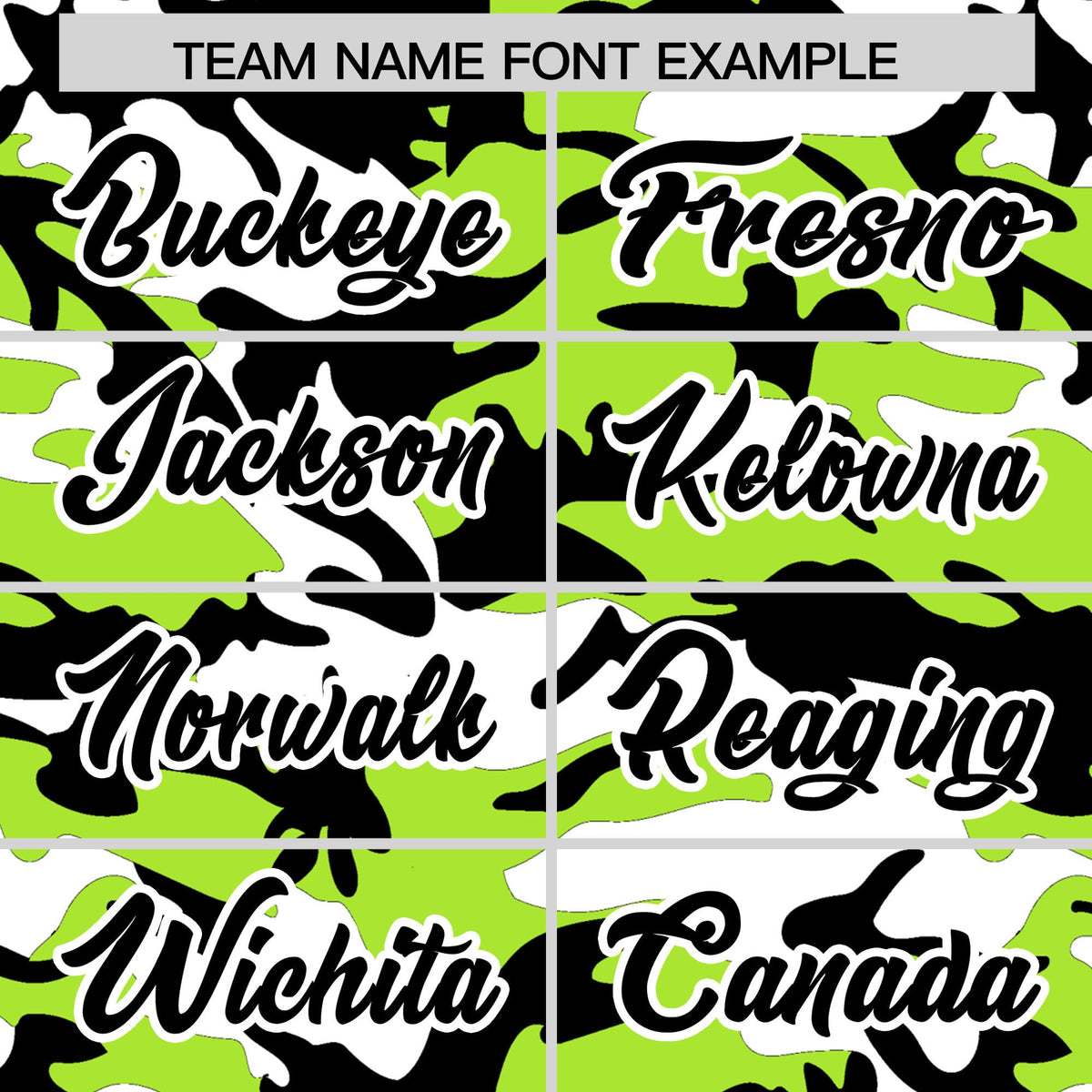 Custom Neon Green Black White Camo Gradient Fashion Baseball Jersey | Perfect for Training,Sublimation Printed &amp; Stitched,Add Name and Numbern,Perfect for Teams | KXKSHOP