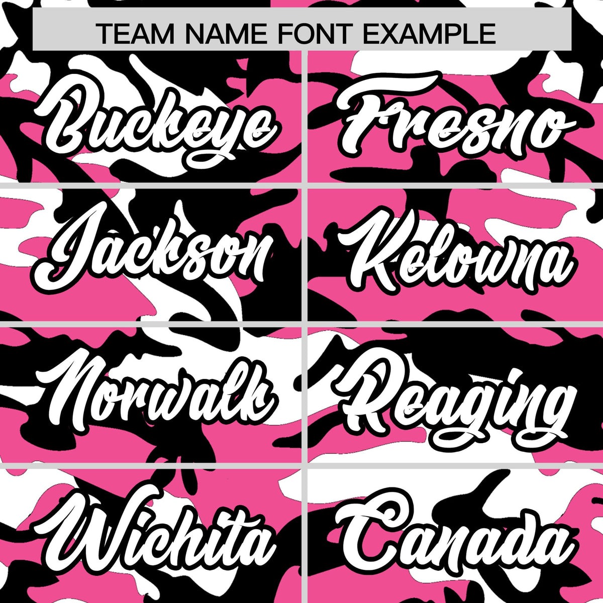 Custom Pink Black White Camo Gradient Fashion Baseball Jersey | Perfect for Training,Sublimation Printed &amp; Stitched,Add Name and Numbern,Perfect for Teams | KXKSHOP